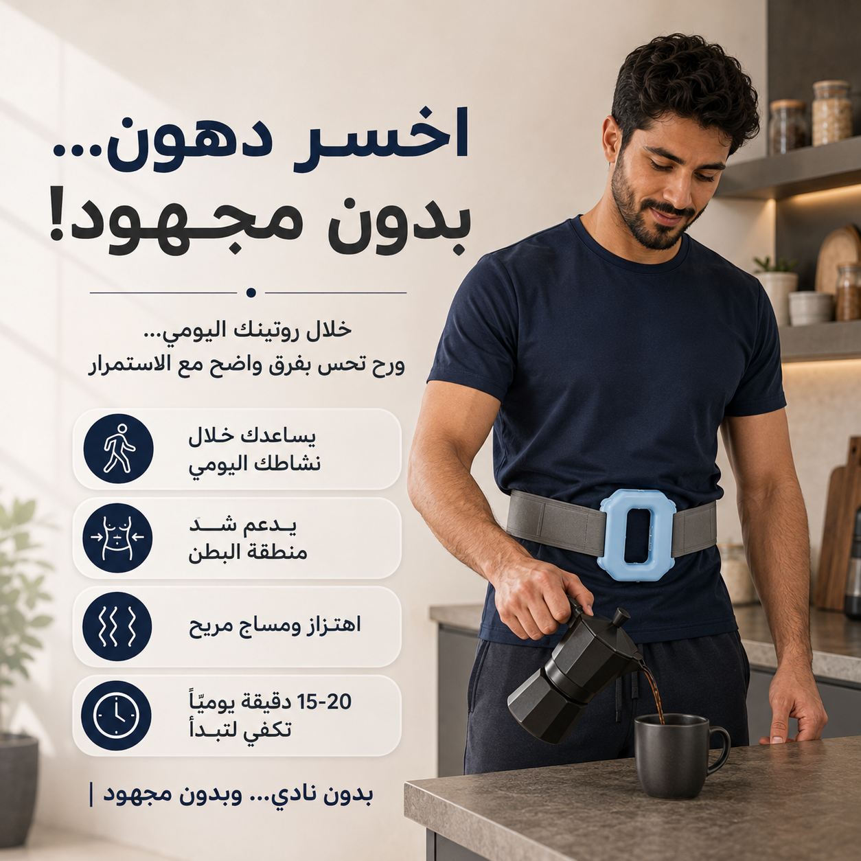 هزاز حرق الدهون والمساج من موفينا للرجال